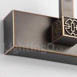 IPMirror Lâmpada Banheiro Luzes Latão Puro Luzes de Parede com Sombra de Acrílico Iluminação de Maquiagem