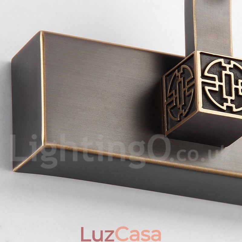 IPMirror Lâmpada Banheiro Luzes Latão Puro Luzes de Parede com Sombra de Acrílico Iluminação de Maquiagem