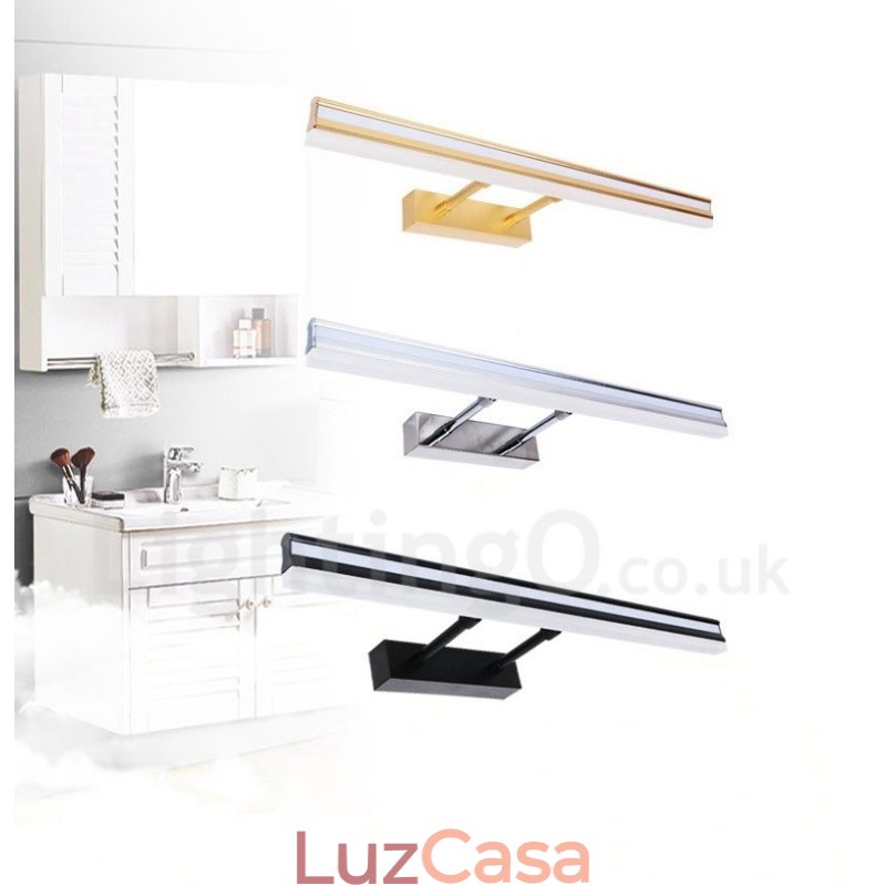 IP44 Espelho Lâmpada Banheiro Luzes Para Cima E Para Baixo Luzes De Parede Com Sombra De Acrílico Iluminação De Maquiagem