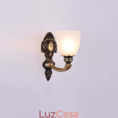 Pure Brass Luxuoso Rústico Retro Vintage Latão 1 Luz Vela Parede Luz com Sombra de Vidro Especial para Hotel Escritório Showroom Sala de Estar Sala de Jantar Pure Brass Luxuoso Rústico Retro Vintage Latão 1 Luz Vela Parede Luz com Sombra de Vidro Especial para Hotel Escritório Showroom Sala de Estar Sala de Jantar