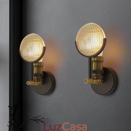 1 Luz Rústica Retro Vintage Luz de Parede com Sombra de Vidro Especial para Hotel Escritório Showroom Sala de Estar Sala de Jantar