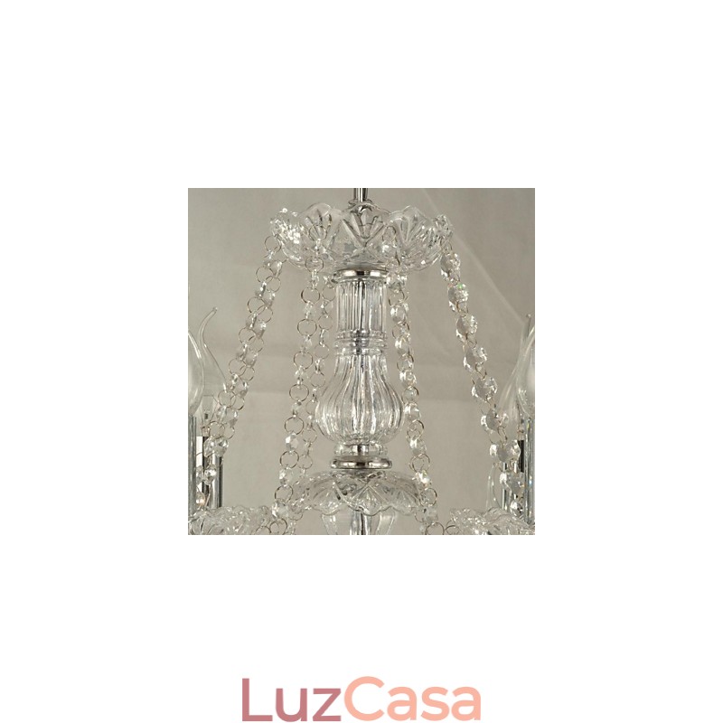Lustre de cristal moderno e contemporâneo