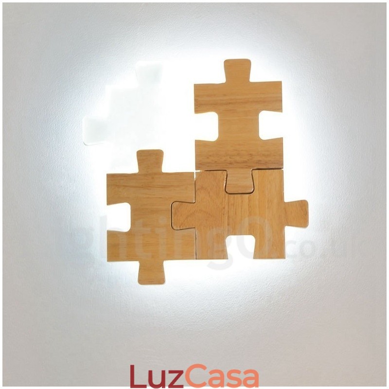Apliques de parede de madeira com abajur de acrílico moderno e contemporâneo, luminária de parede de madeira e bambu