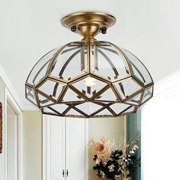 Família de luminárias de teto de cobre com design decorativo contemporâneo moderno