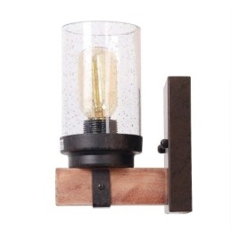 1 luz de parede estilo industrial de madeira vintage para bar de vento loft café restaurante
