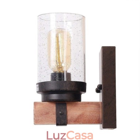 1 luz de parede estilo industrial de madeira vintage para bar de vento loft café restaurante 1 luz de parede estilo industrial de madeira vintage para bar de vento loft café restaurante