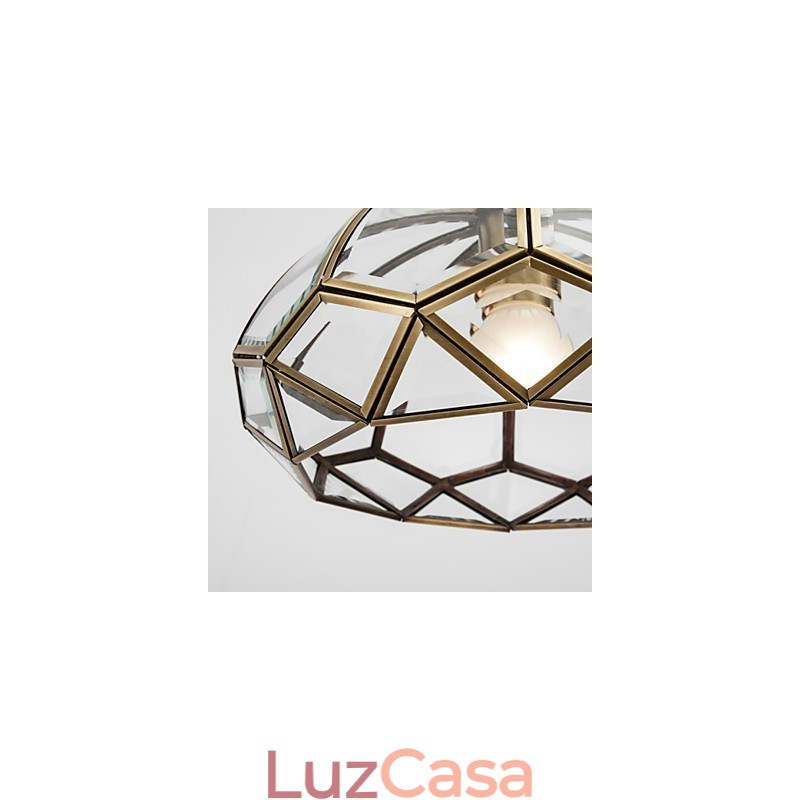 Família de luminárias de teto de cobre com design decorativo contemporâneo moderno