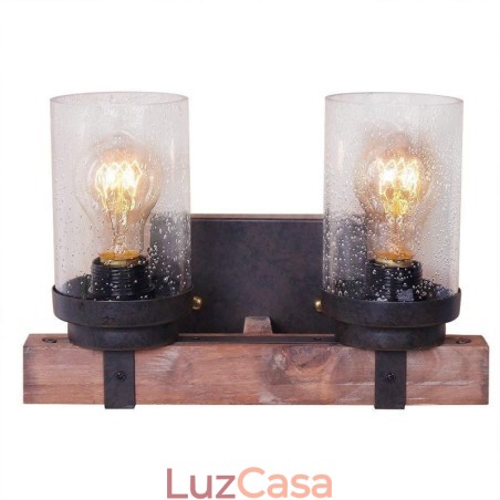 2 Luzes Vintage Estilo Industrial De Madeira Luz De Parede Para Wind Bar Loft Café Restaurante 2 Luzes Vintage Estilo Industrial De Madeira Luz De Parede Para Wind Bar Loft Café Restaurante