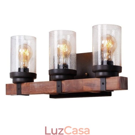 3 Luzes Vintage Estilo Industrial De Madeira Luz De Parede Para Wind Bar Loft Café Restaurante 3 Luzes Vintage Estilo Industrial De Madeira Luz De Parede Para Wind Bar Loft Café Restaurante