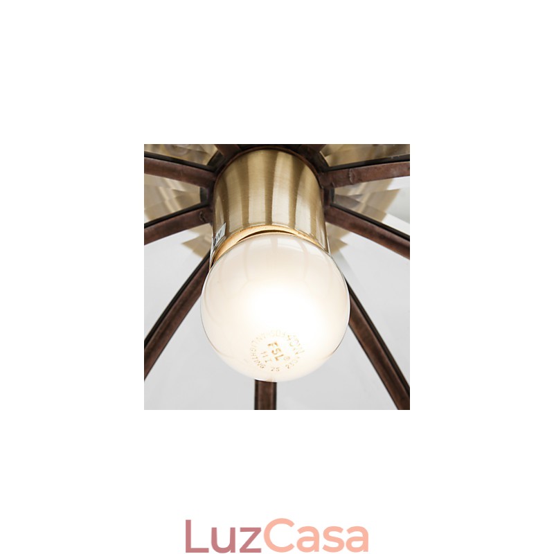 Família de luminárias de teto de cobre com design decorativo contemporâneo moderno