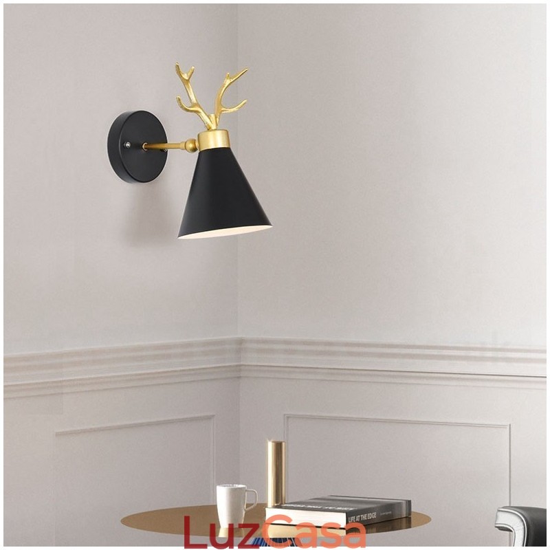 Luminária de parede Antlers moderna