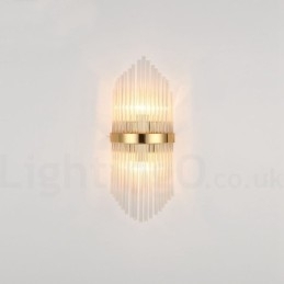 Luminária de parede de cristal K9 de luxo moderna com cúpula de cristal