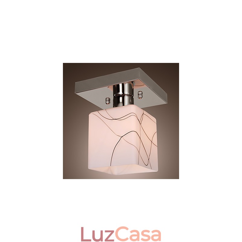 Mini estilo contemporâneo moderno metal galvanizado montagem embutida