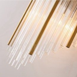 Luminária de parede de cristal K9 de luxo moderna com cúpula de cristal