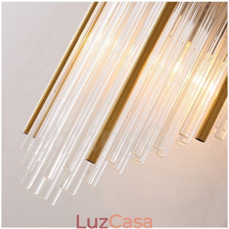 Luminária de parede de cristal K9 de luxo moderna com cúpula de cristal