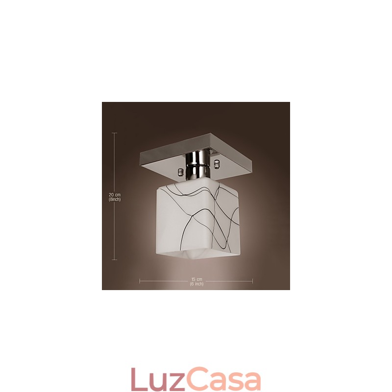 Mini estilo contemporâneo moderno metal galvanizado montagem embutida