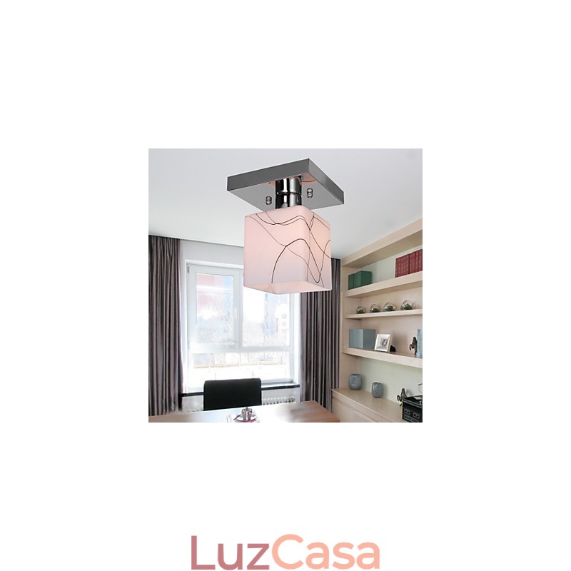 Mini estilo contemporâneo moderno metal galvanizado montagem embutida