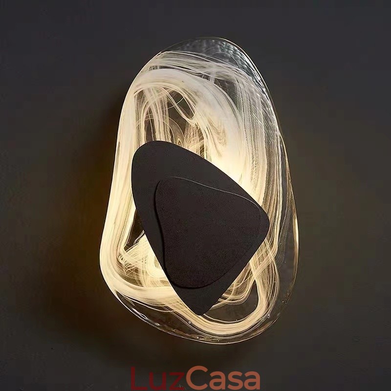 Apliques de parede de cristal nórdico Sala de estar Estudo Quarto Cabeceira Corredor Sala de estar Fundo Luz de parede