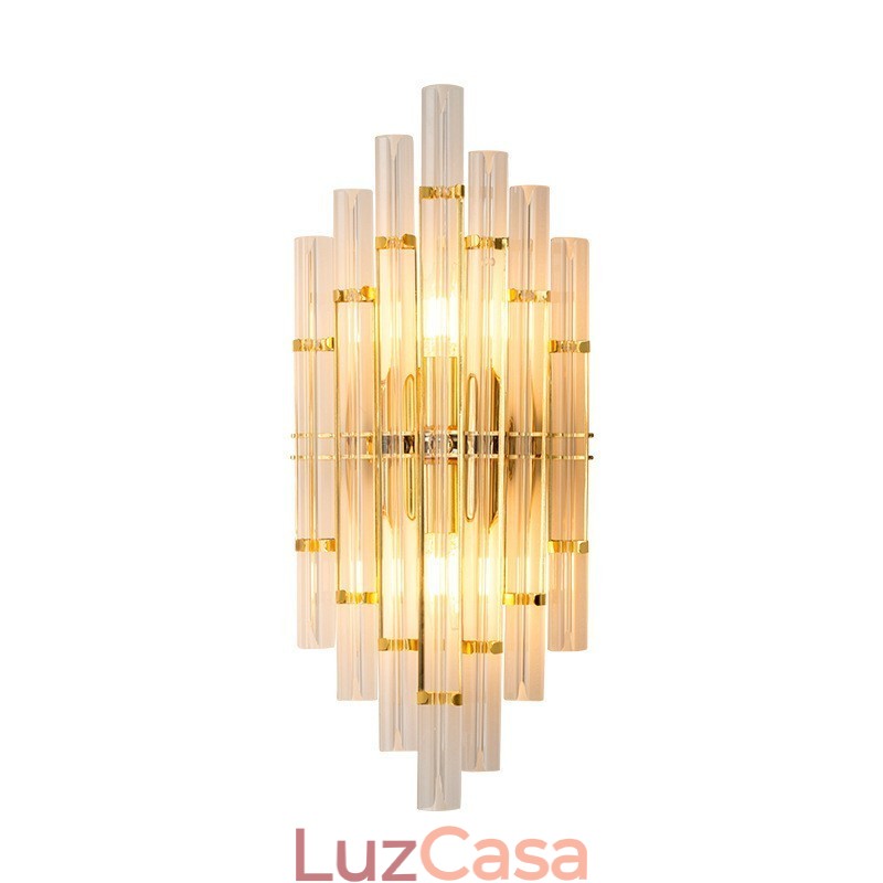 Luminária de parede de cristal de luxo para hotel, luminária de parede pós-moderna, personalidade, sala de estar, corredor, entrada, cenário, quarto, cabeceira, arandelas decorativas