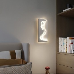 Luminária de parede interna Lovely Girls voltada para a esquerda e direita