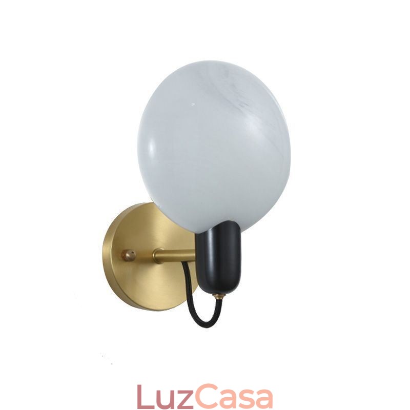Luminária de parede de mármore para corredor, arandela para sala, banheiro, luzes de parede