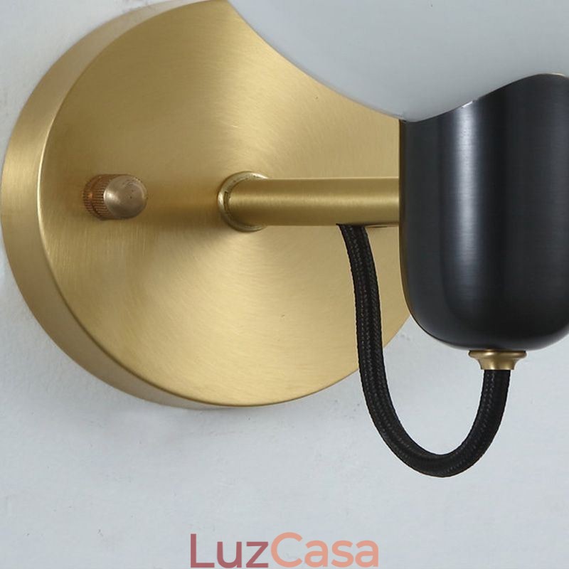 Luminária de parede de mármore para corredor, arandela para sala, banheiro, luzes de parede