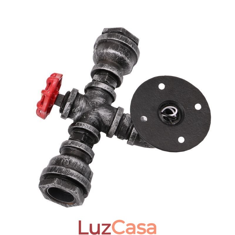 Vintage Retro Water Pipe Industrial Arandelas Luminária de Parede