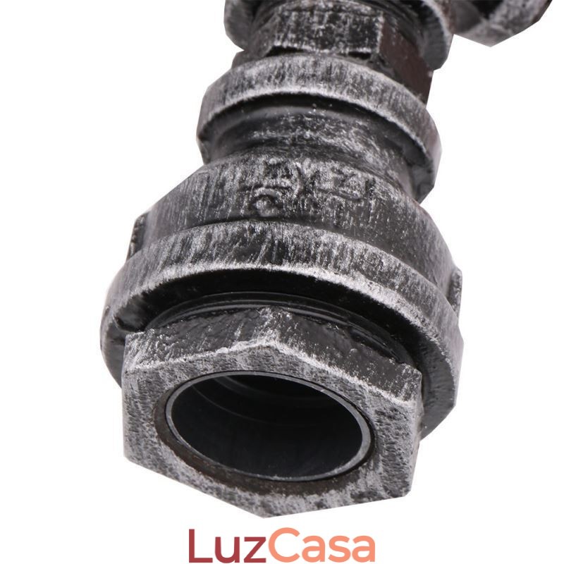 Vintage Retro Water Pipe Industrial Arandelas Luminária de Parede