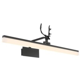 Luminária de parede de acrílico com espelho de chifre de veado, luminária de maquiagem para banheiro