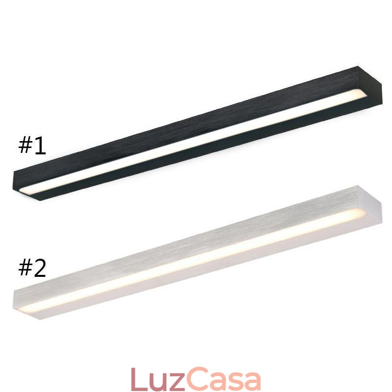Luminária de parede com luz frontal de espelho moderno, iluminação de maquiagem para banheiro em acrílico