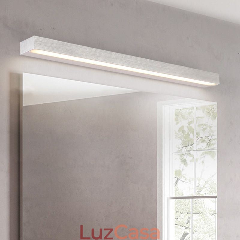 Luminária de parede com luz frontal de espelho moderno, iluminação de maquiagem para banheiro em acrílico