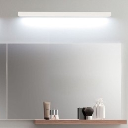 Luminária de parede com luz frontal de espelho moderno, iluminação de maquiagem para banheiro em acrílico