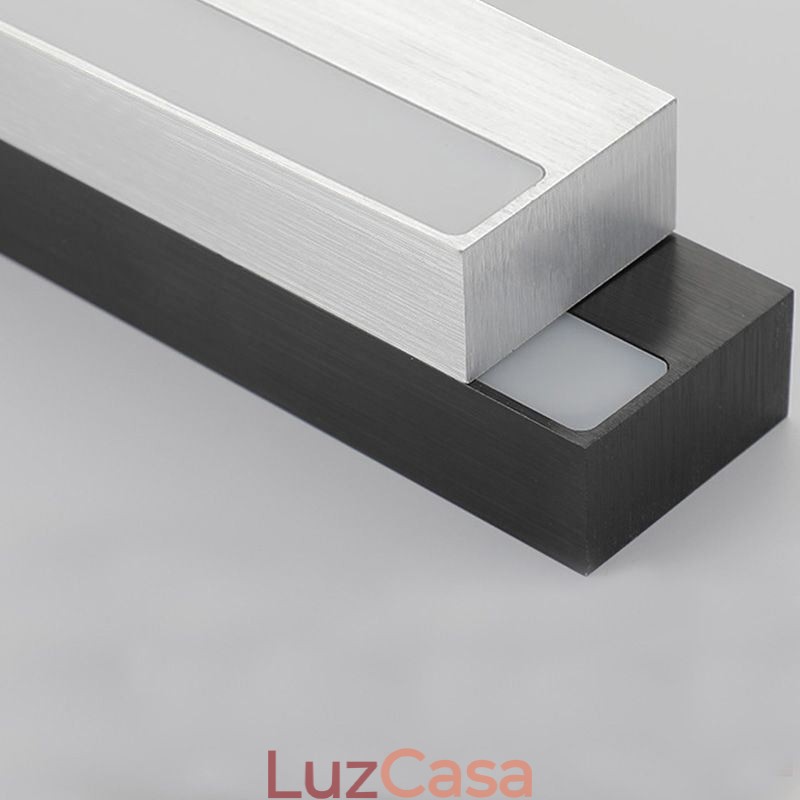 Luminária de parede com luz frontal de espelho moderno, iluminação de maquiagem para banheiro em acrílico