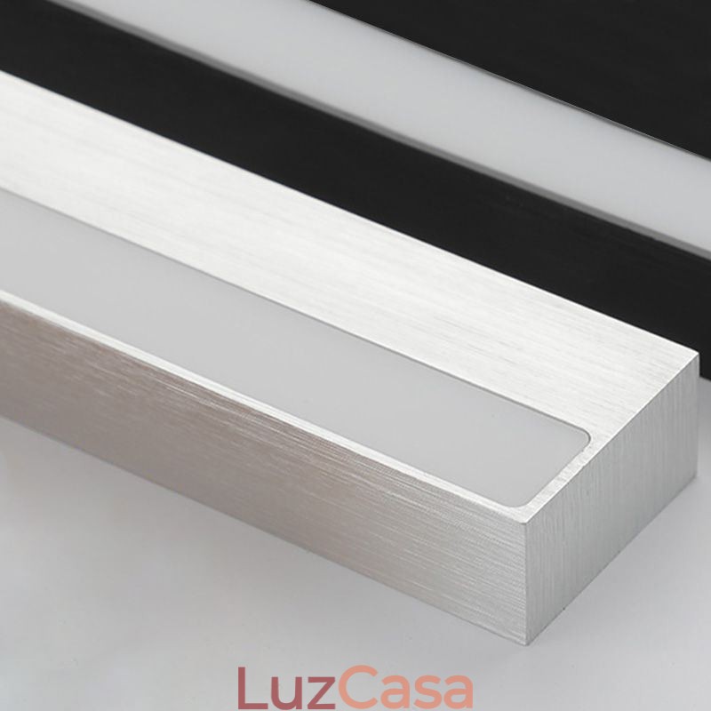 Luminária de parede com luz frontal de espelho moderno, iluminação de maquiagem para banheiro em acrílico