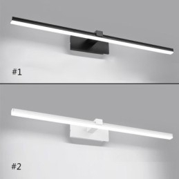 Luminária de parede contemporânea Espelho Luz frontal Iluminação acrílica Lavabo