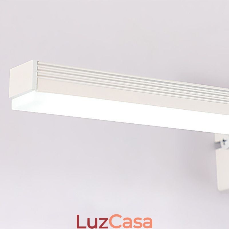 Luminária de parede contemporânea Espelho Luz frontal Iluminação acrílica Lavabo