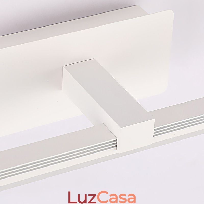 Luminária de parede contemporânea Espelho Luz frontal Iluminação acrílica Lavabo