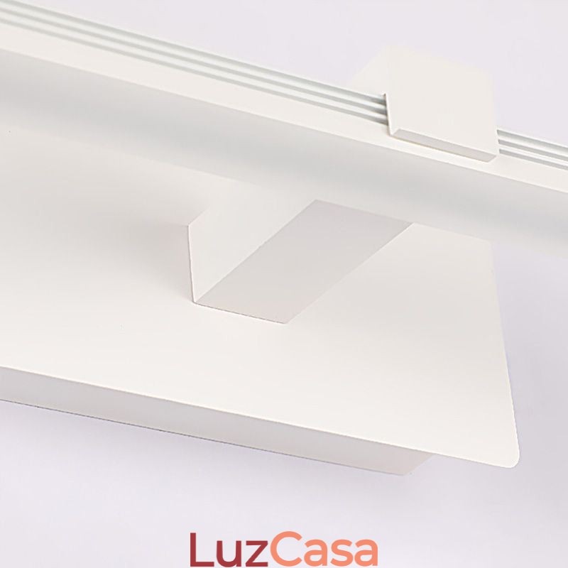 Luminária de parede contemporânea Espelho Luz frontal Iluminação acrílica Lavabo