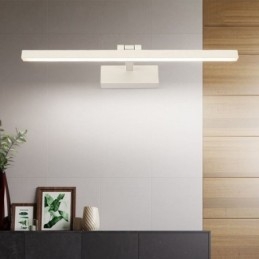 Luminária de parede ajustável com ângulo de luz frontal de espelho estilo nórdico para banheiro