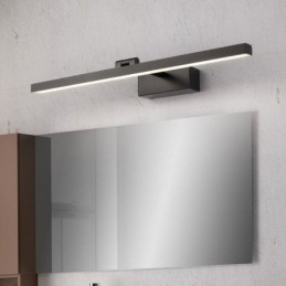 Luminária de parede ajustável com ângulo de luz frontal de espelho estilo nórdico para banheiro