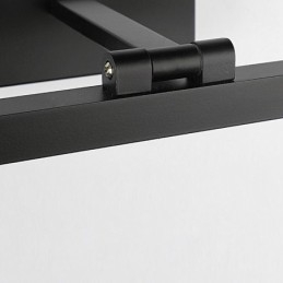 Luminária de parede ajustável com ângulo de luz frontal de espelho estilo nórdico para banheiro