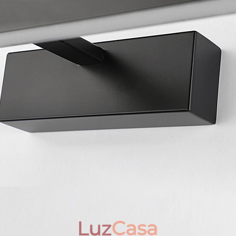 Luminária de parede ajustável com ângulo de luz frontal de espelho estilo nórdico para banheiro