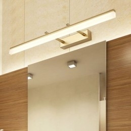 Espelho Frontal Luz Acrílico Esticável Sconce Lâmpada Corredor Banheiro