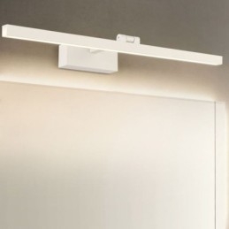 Espelho de estilo nórdico Ângulo de luz frontal ajustável Arandela de parede Banheiro