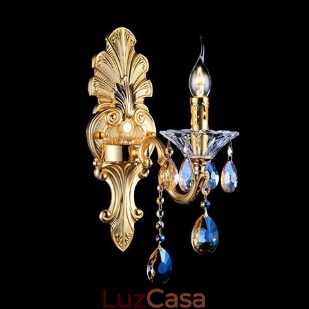 Luminária de parede europeia Luminária de parede luxuosa Luminária de decoração de gota de cristal Iluminação de cabeceira Luminária de parede europeia Luminária de parede luxuosa Luminária de decoração de gota de cristal Iluminação de cabeceira