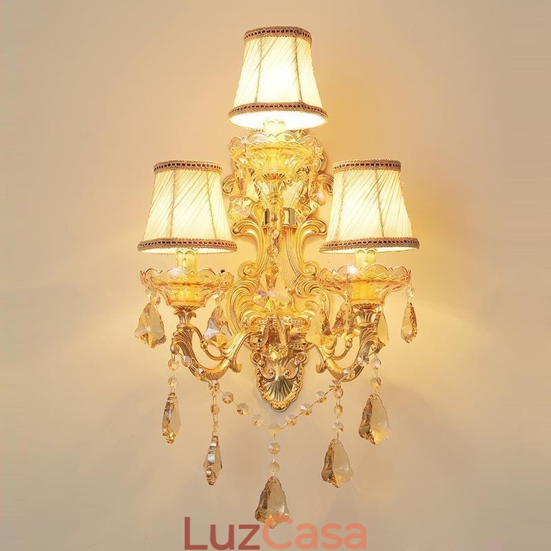 Luminária de parede luxuosa Luminária de parede elegante Luminária de decoração Iluminação de cabeceira