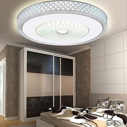 Luminária circular de cúpula romântica em cristal