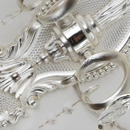 Luminária de parede europeia Luminária de parede de cristal Decoração de luz Luminária de parede