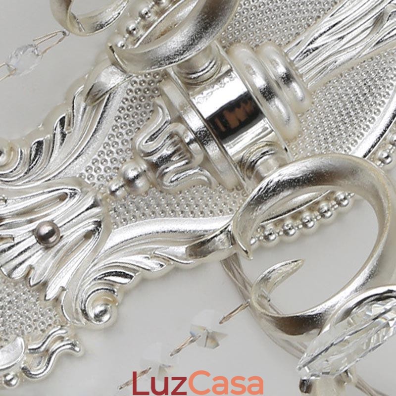 Luminária de parede europeia Luminária de parede de cristal Decoração de luz Luminária de parede