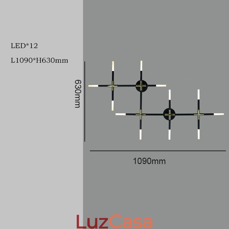 Luminária de parede Splicing Warm White Creative Wall Sconce DIY Combinação Lâmpada